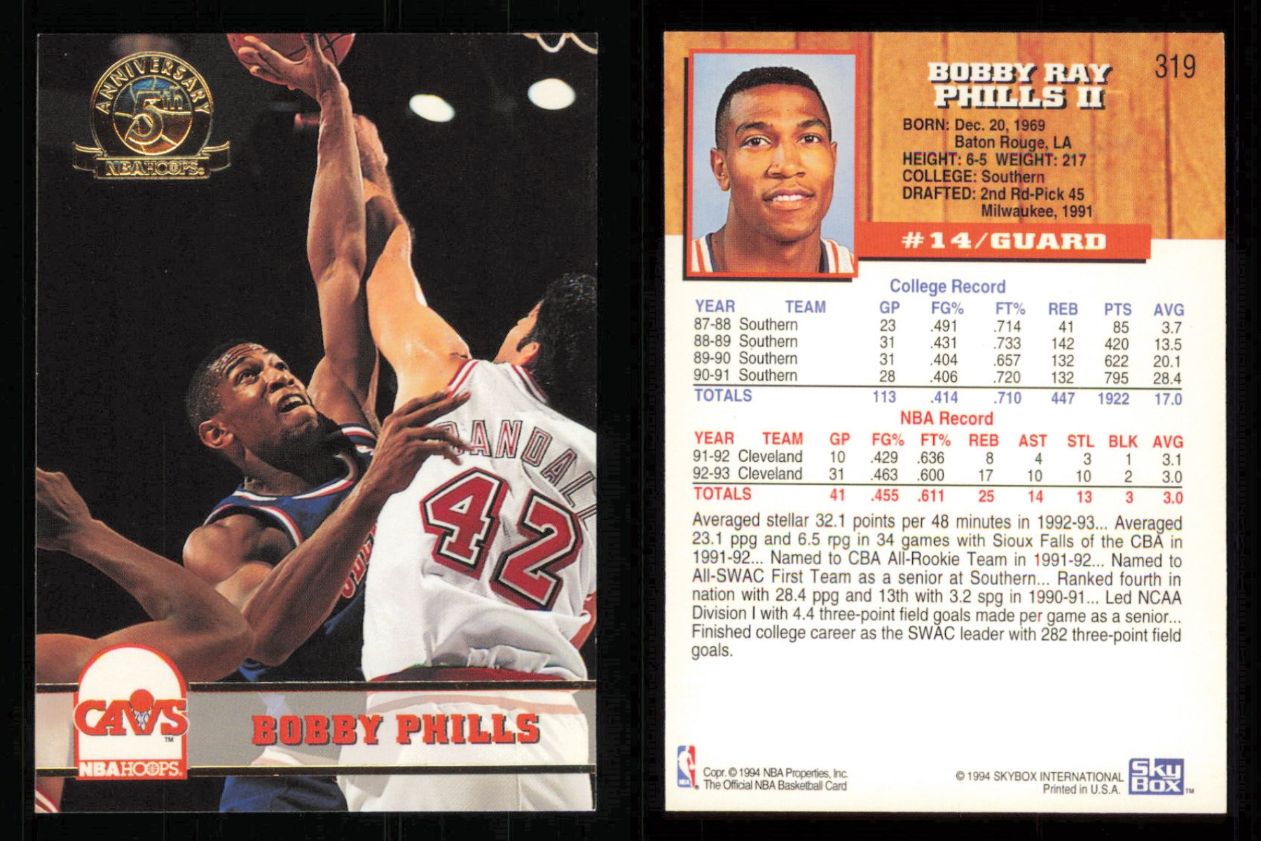 thumbnail 22  - 1993-94 ~ Hoops Fifth Anniversary Gold Basketball Insert ~ YOU PICK CARD