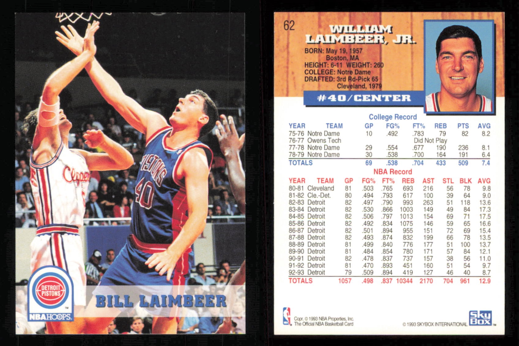 thumbnail 35  - 1993-94 ~ Fleer Hoops Basketball ~ YOU PICK CARD