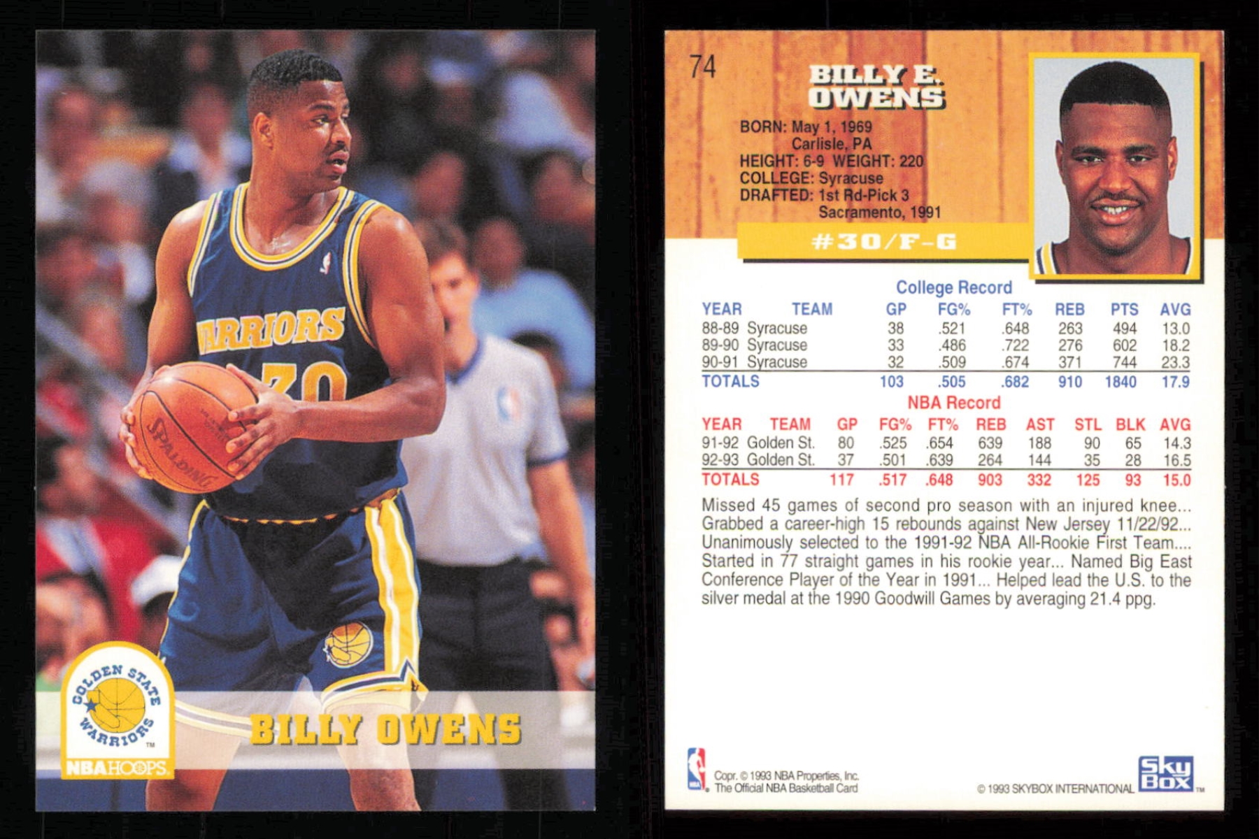 thumbnail 40  - 1993-94 ~ Fleer Hoops Basketball ~ YOU PICK CARD