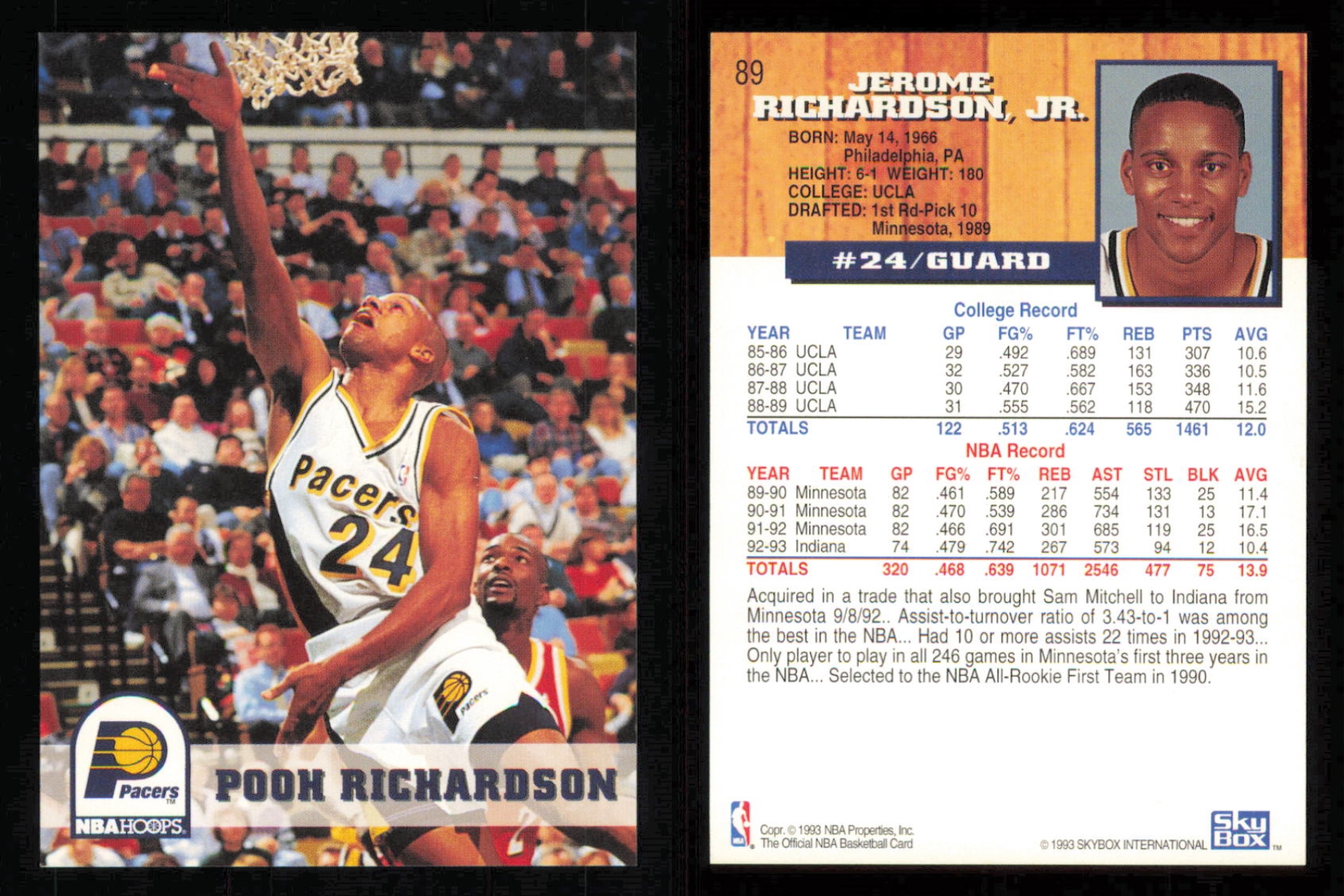 thumbnail 50  - 1993-94 ~ Fleer Hoops Basketball ~ YOU PICK CARD