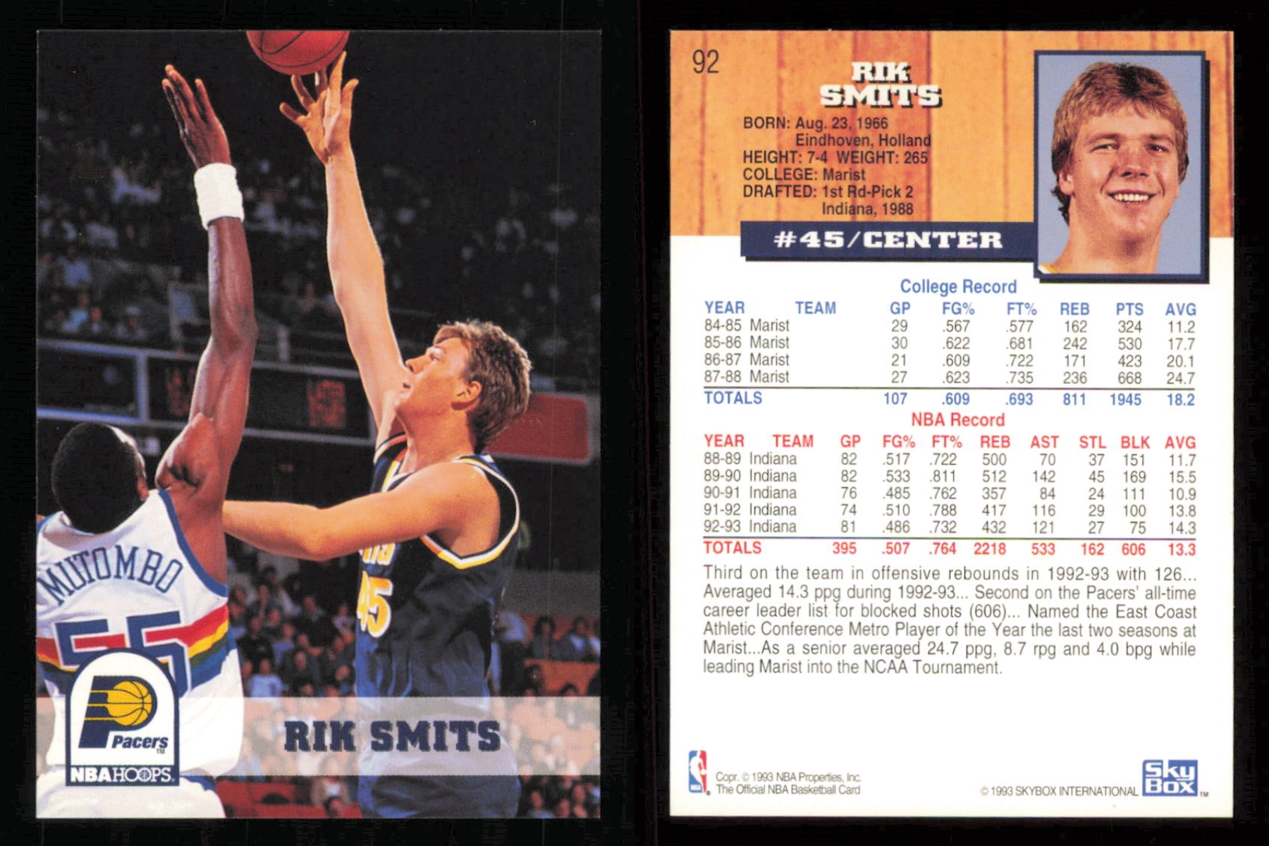 thumbnail 53  - 1993-94 ~ Fleer Hoops Basketball ~ YOU PICK CARD