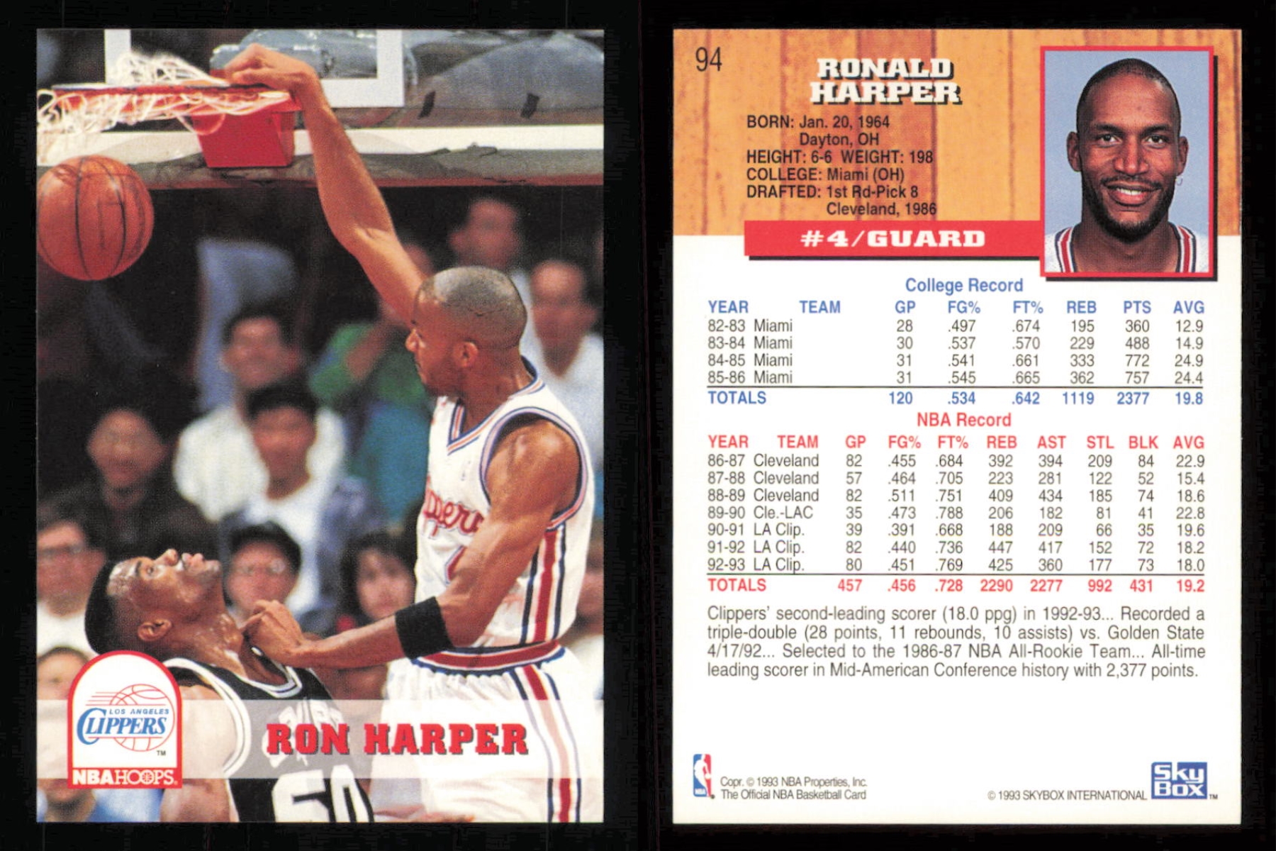 thumbnail 55  - 1993-94 ~ Fleer Hoops Basketball ~ YOU PICK CARD