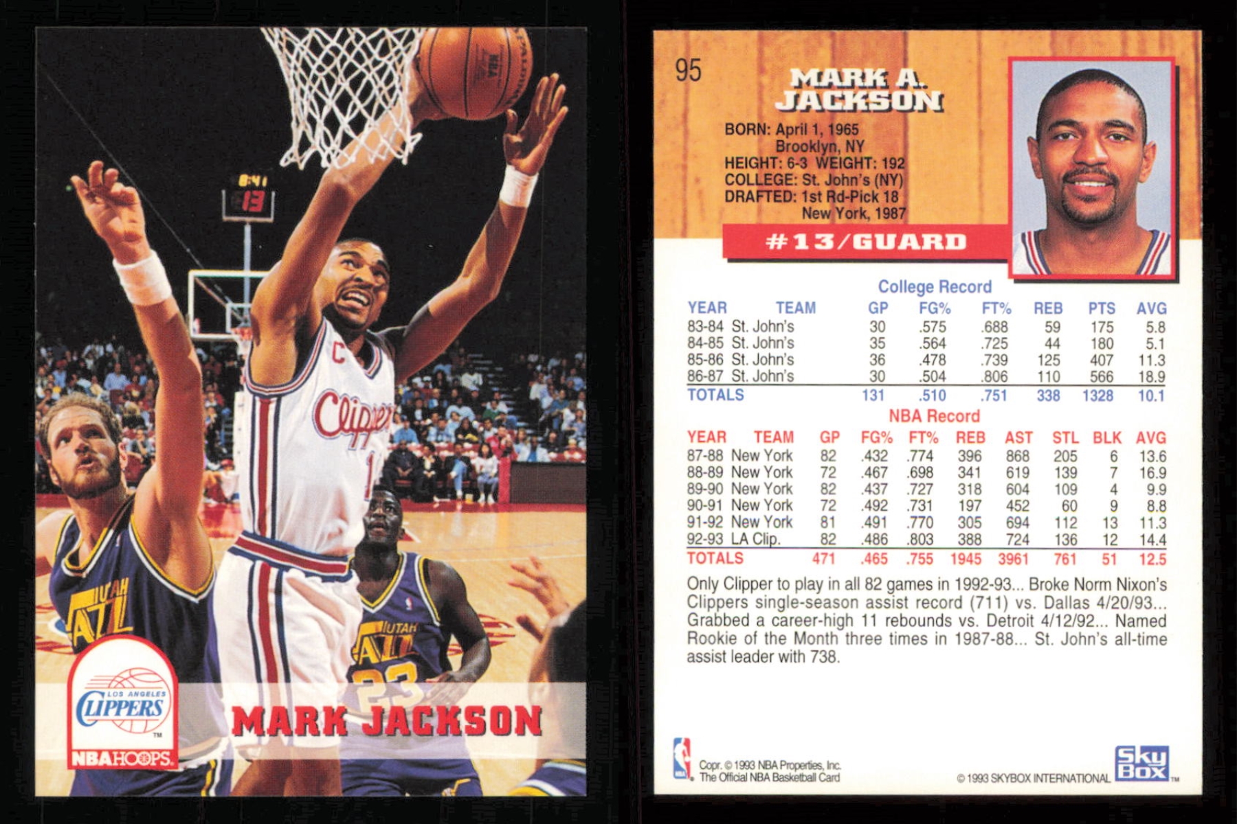 thumbnail 56  - 1993-94 ~ Fleer Hoops Basketball ~ YOU PICK CARD