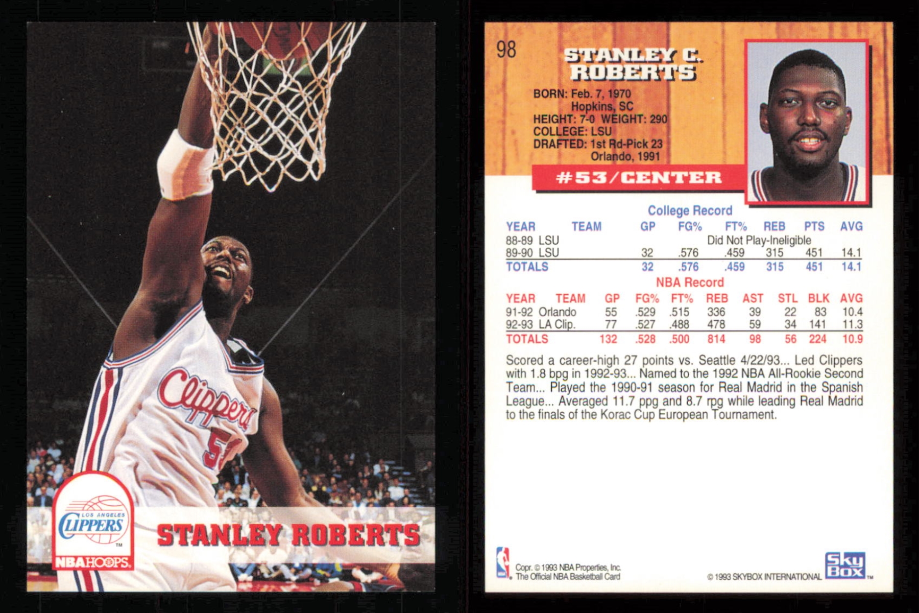 thumbnail 59  - 1993-94 ~ Fleer Hoops Basketball ~ YOU PICK CARD