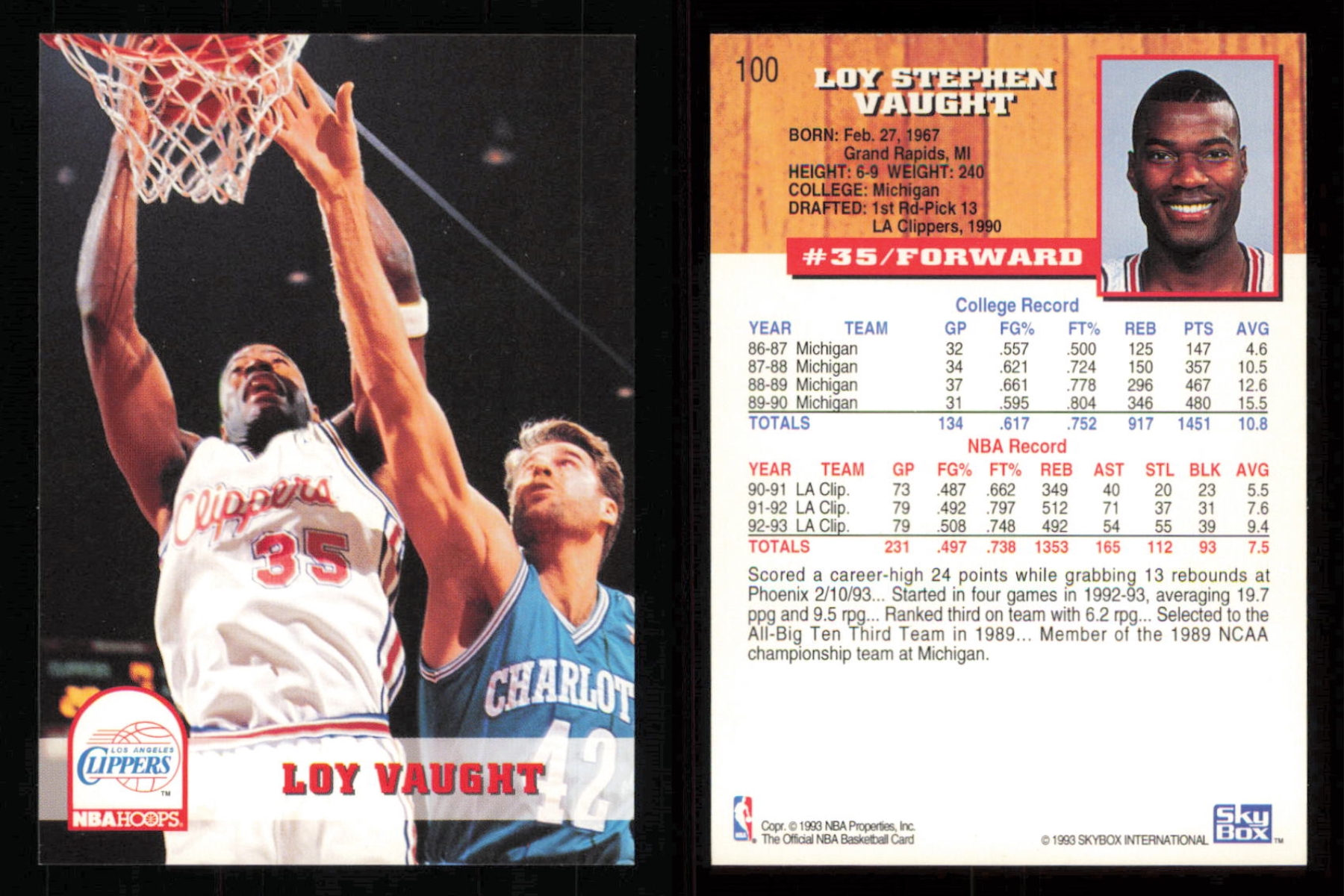 thumbnail 60  - 1993-94 ~ Fleer Hoops Basketball ~ YOU PICK CARD