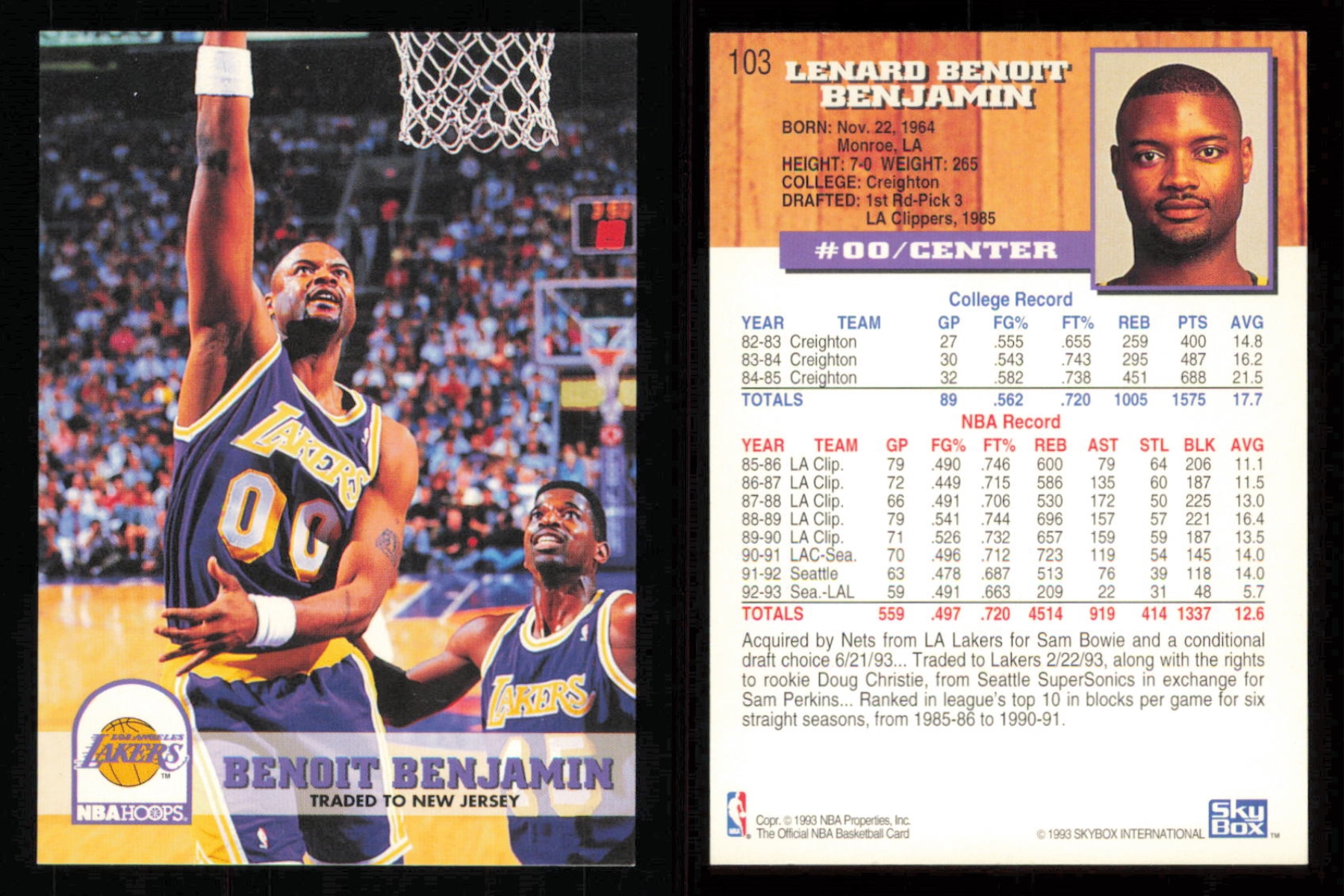 thumbnail 61  - 1993-94 ~ Fleer Hoops Basketball ~ YOU PICK CARD