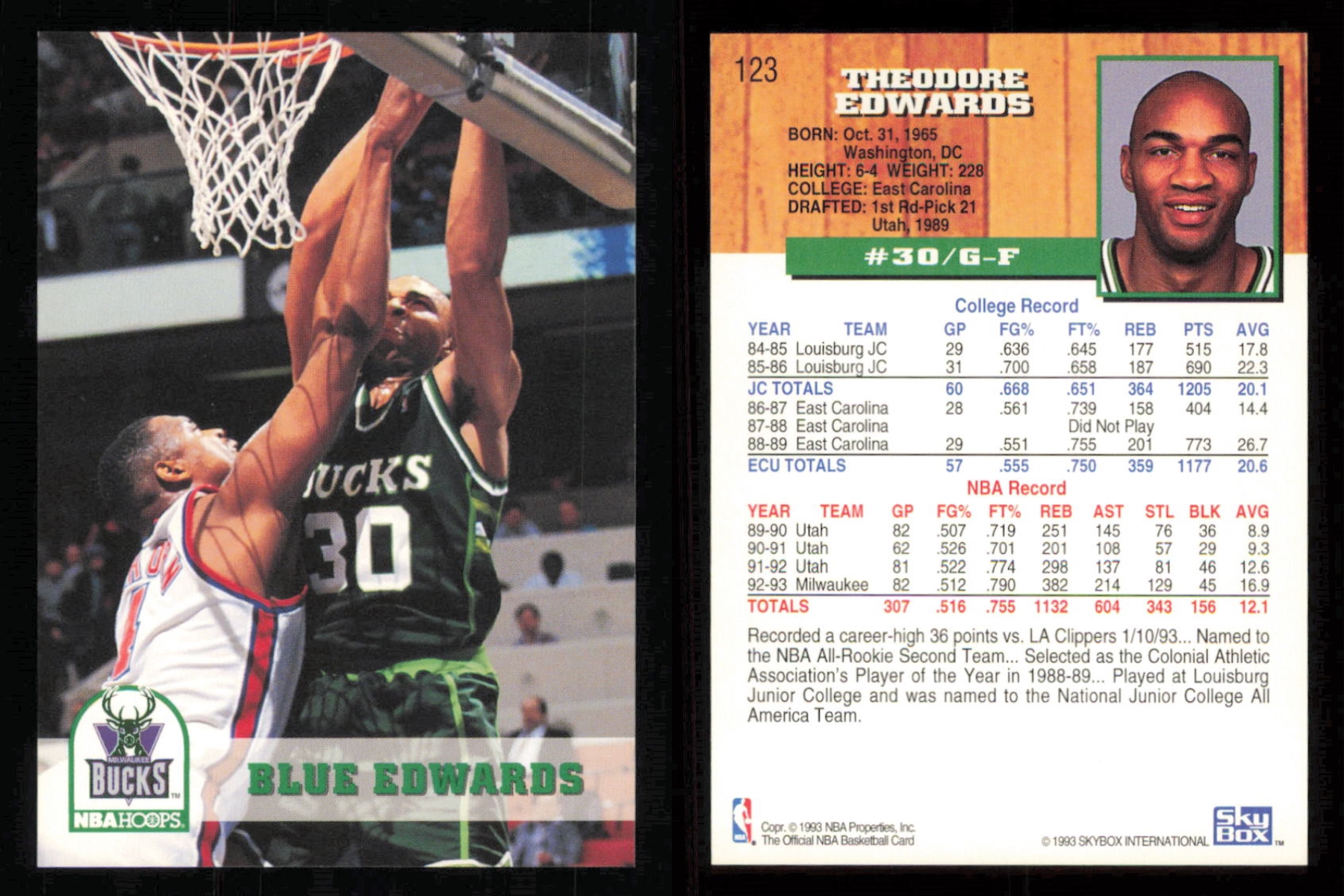 thumbnail 73  - 1993-94 ~ Fleer Hoops Basketball ~ YOU PICK CARD