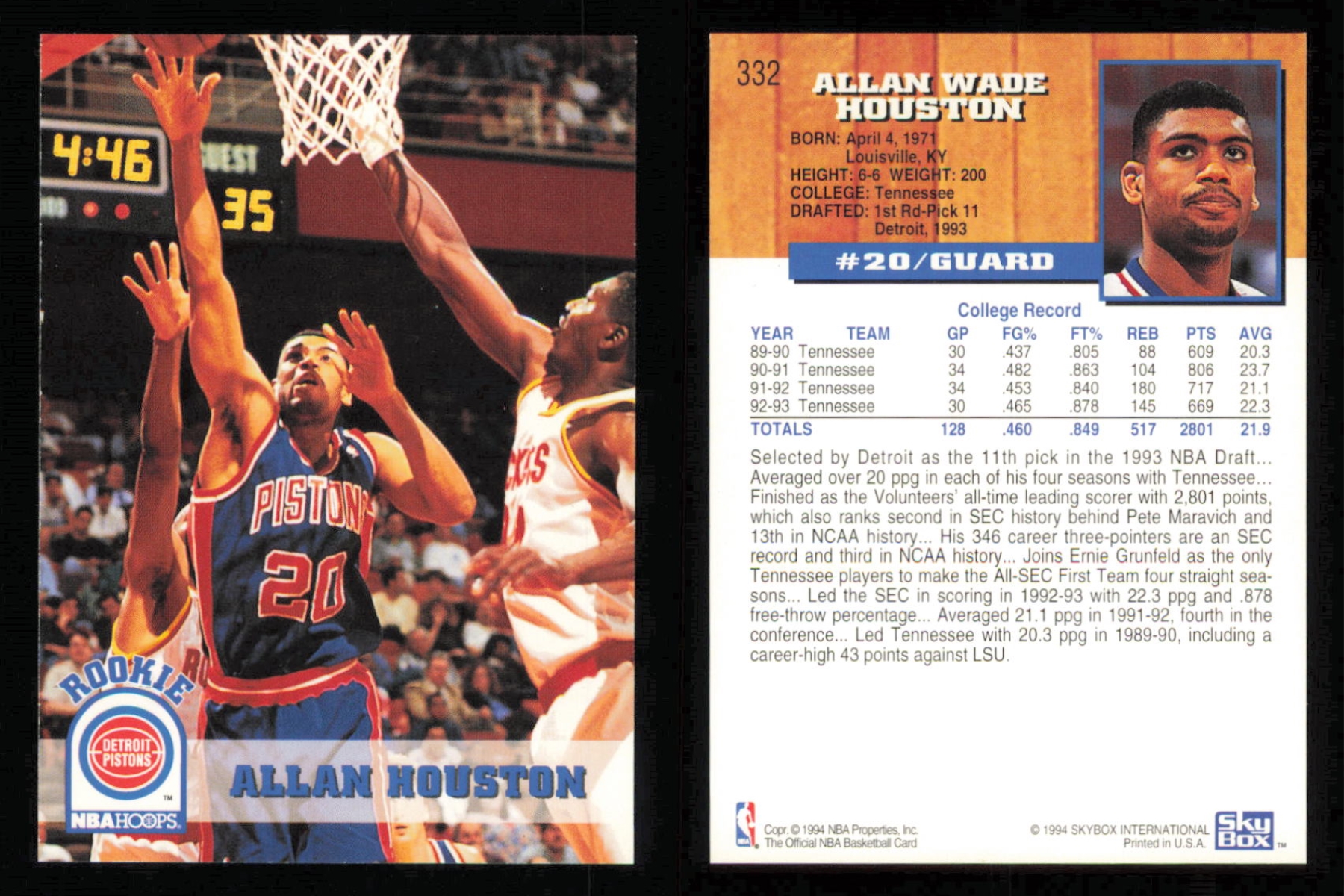 thumbnail 175  - 1993-94 ~ Fleer Hoops Basketball ~ YOU PICK CARD
