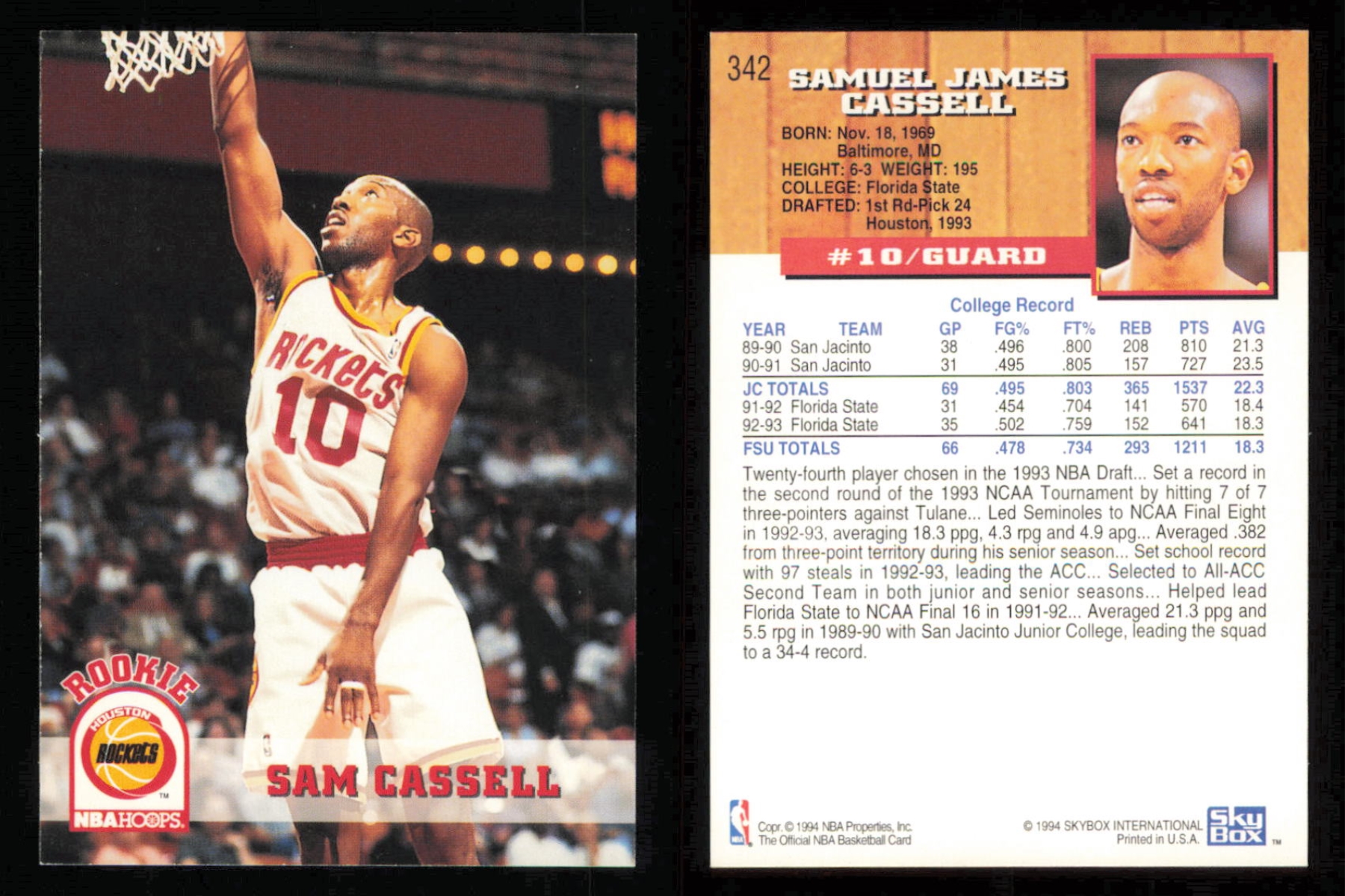 thumbnail 182  - 1993-94 ~ Fleer Hoops Basketball ~ YOU PICK CARD