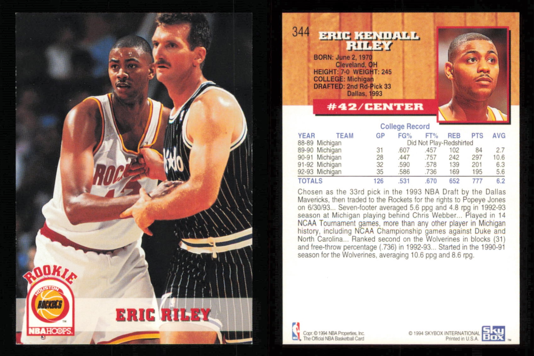 thumbnail 184  - 1993-94 ~ Fleer Hoops Basketball ~ YOU PICK CARD