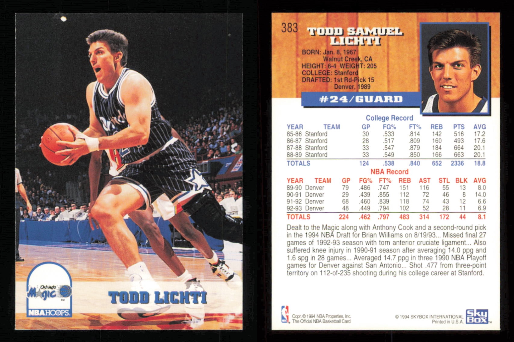 thumbnail 210  - 1993-94 ~ Fleer Hoops Basketball ~ YOU PICK CARD
