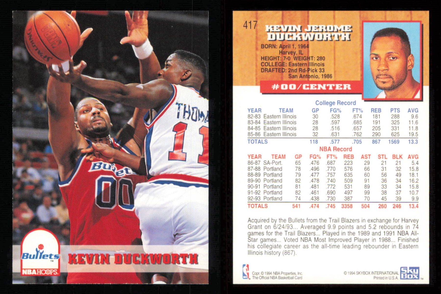 thumbnail 227  - 1993-94 ~ Fleer Hoops Basketball ~ YOU PICK CARD