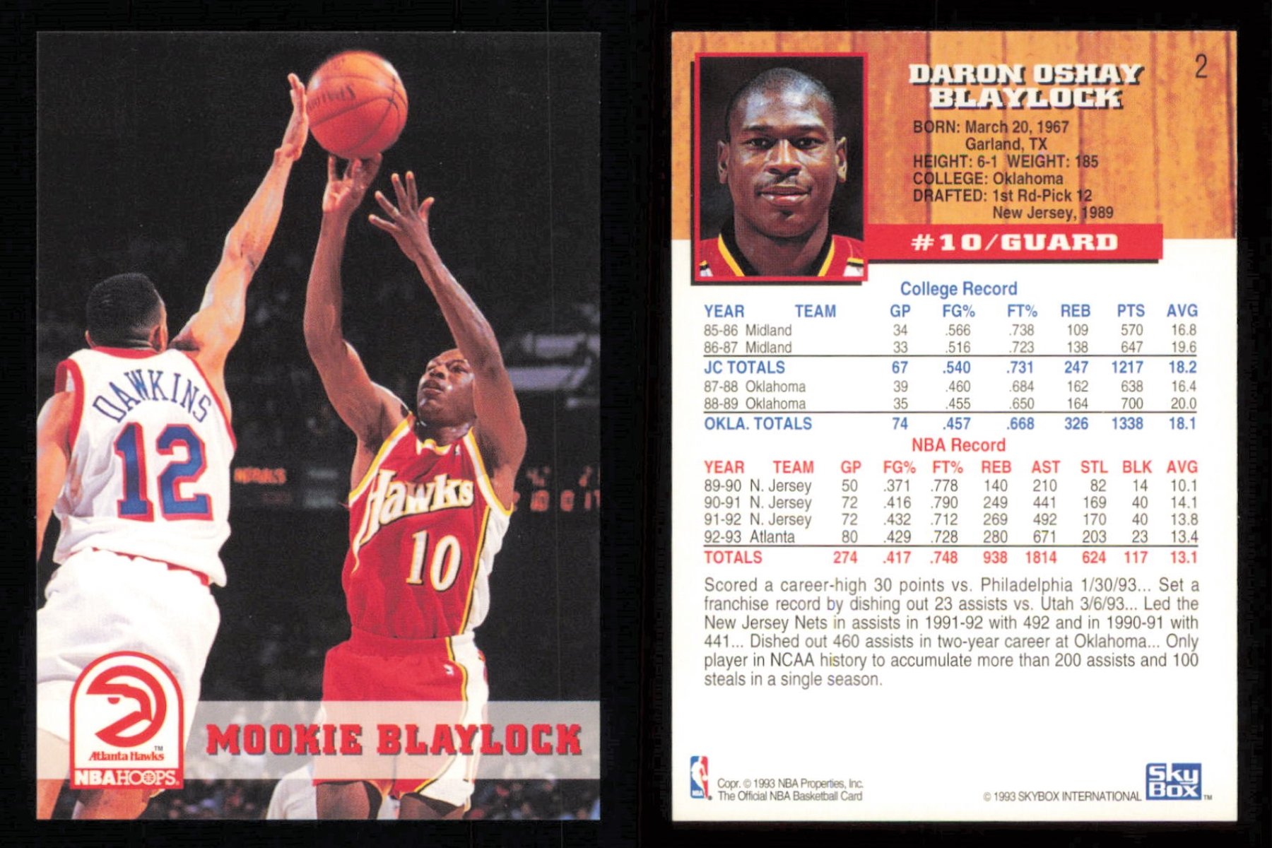 thumbnail 3  - 1993-94 ~ Fleer Hoops Basketball ~ YOU PICK CARD