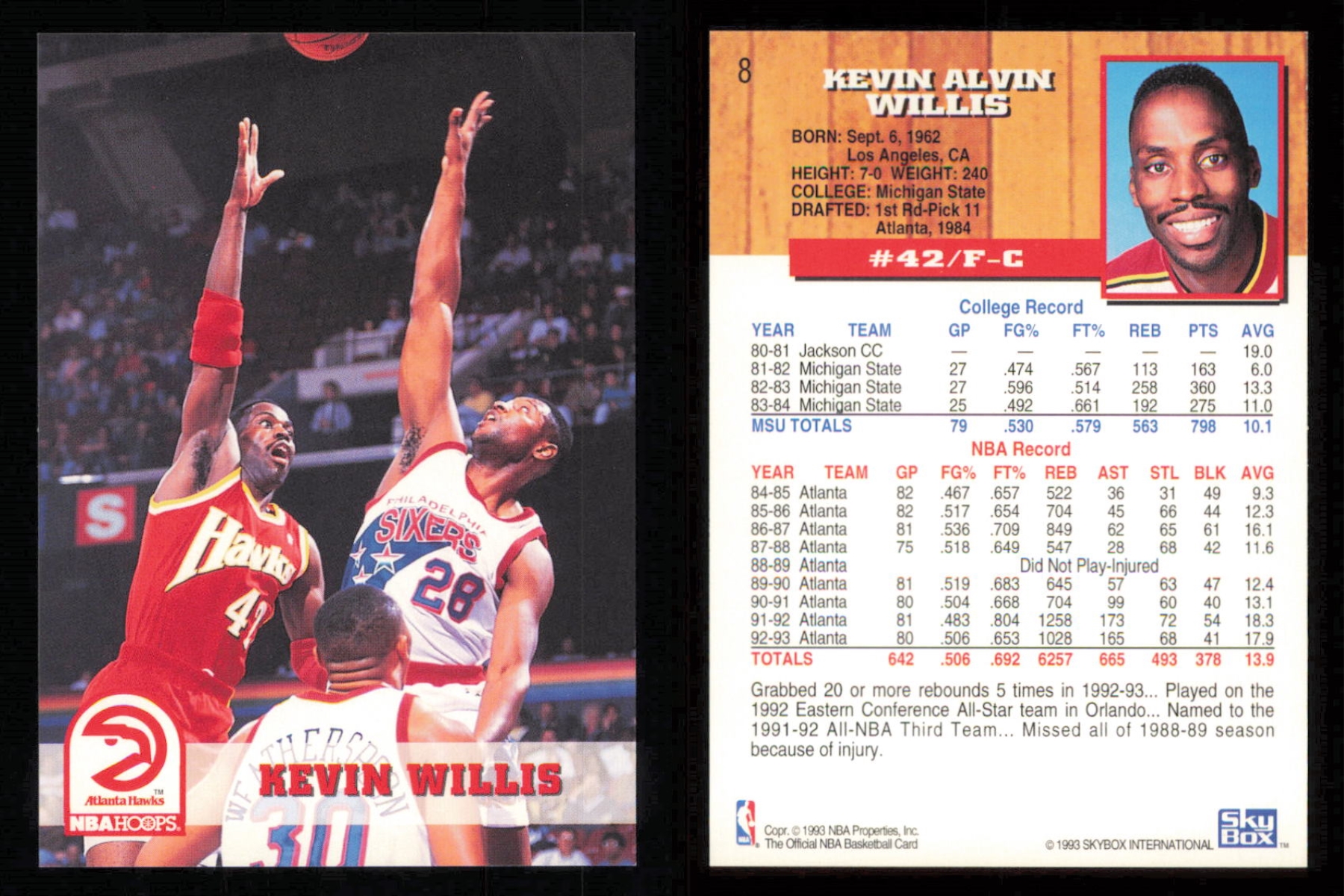 thumbnail 7  - 1993-94 ~ Fleer Hoops Basketball ~ YOU PICK CARD