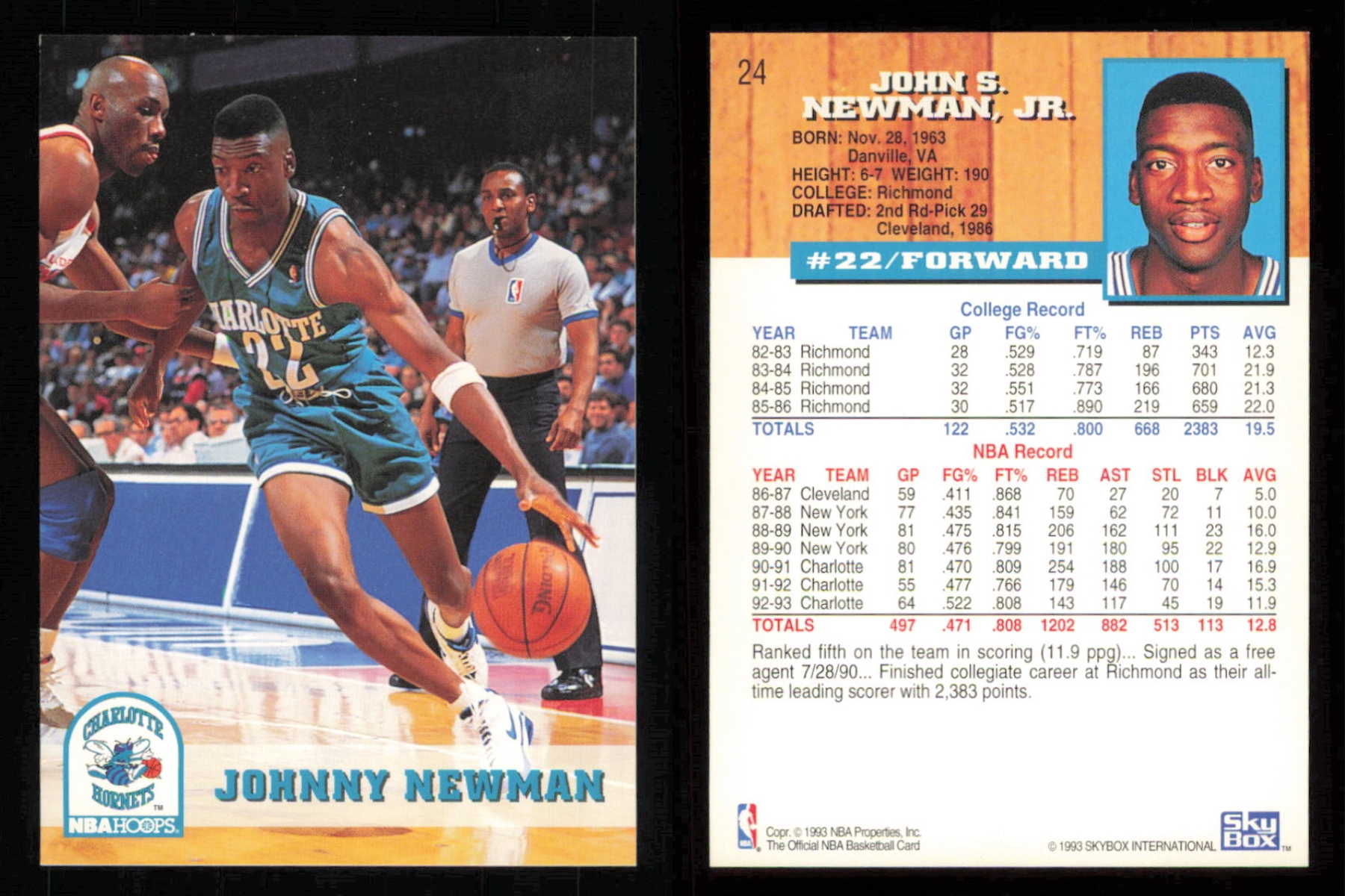 thumbnail 15  - 1993-94 ~ Fleer Hoops Basketball ~ YOU PICK CARD