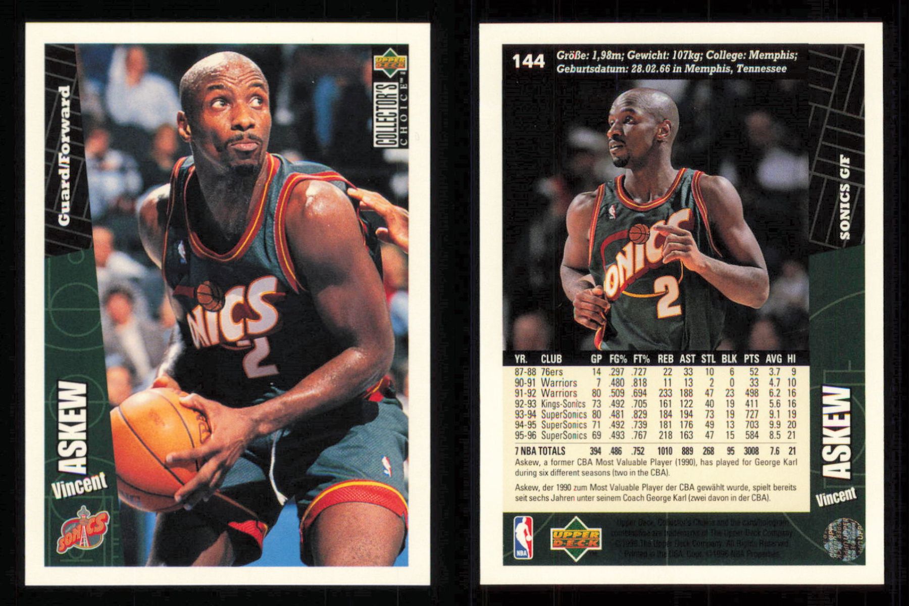 1996 ~ Collector's Choice International German Basketball ~ YOU PICK CARD - Picture 102 of 156