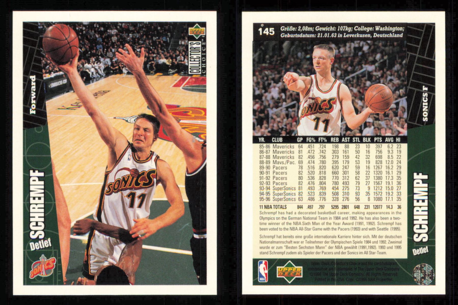 1996 ~ Collector's Choice International German Basketball ~ YOU PICK CARD - Picture 103 of 156
