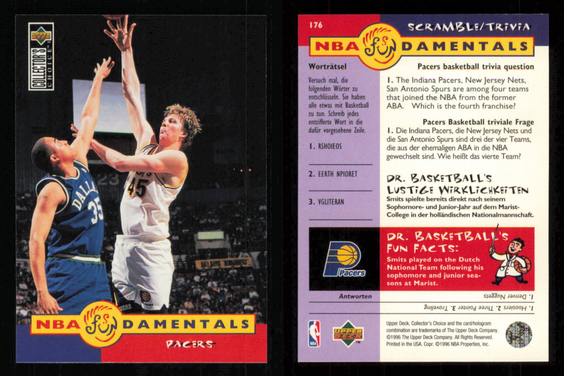 1996 ~ Collector's Choice International German Basketball ~ YOU PICK CARD - Picture 134 of 156
