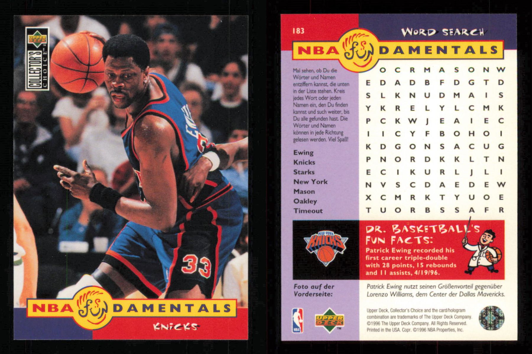 1996 ~ Collector's Choice International German Basketball ~ YOU PICK CARD - Picture 140 of 156