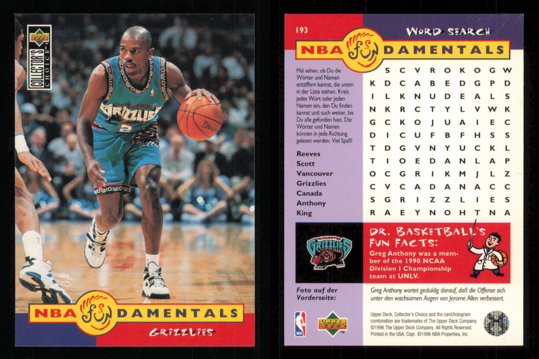 1996 ~ Collector's Choice International German Basketball ~ YOU PICK CARD - Picture 150 of 156
