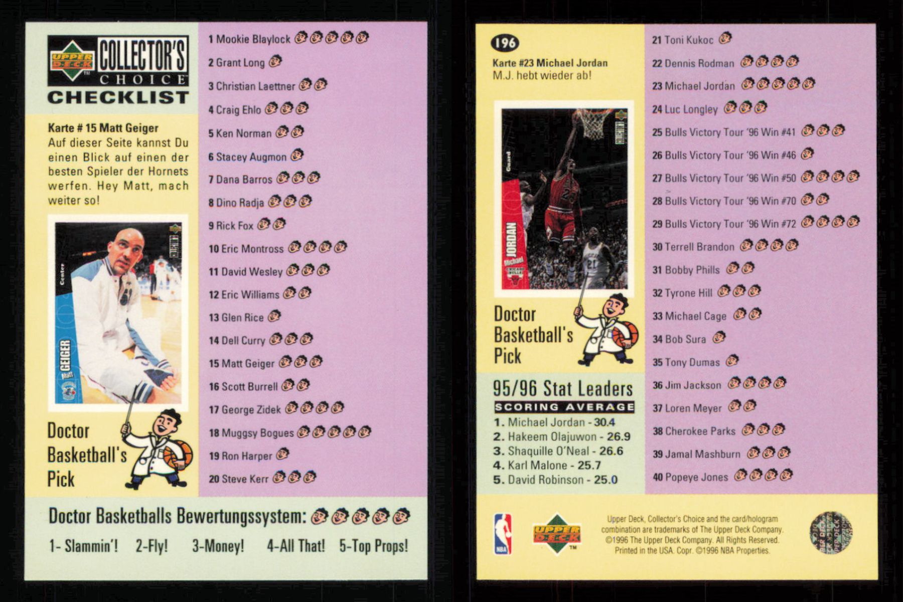 1996 ~ Collector's Choice International German Basketball ~ YOU PICK CARD - Picture 152 of 156