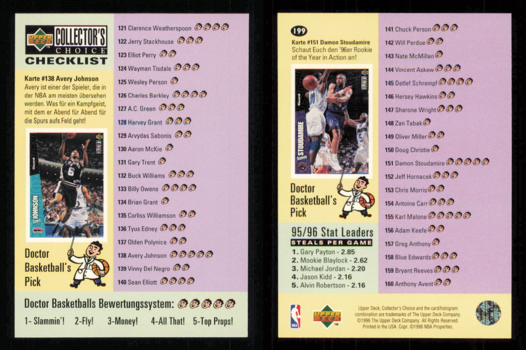 1996 ~ Collector's Choice International German Basketball ~ YOU PICK CARD - Picture 155 of 156