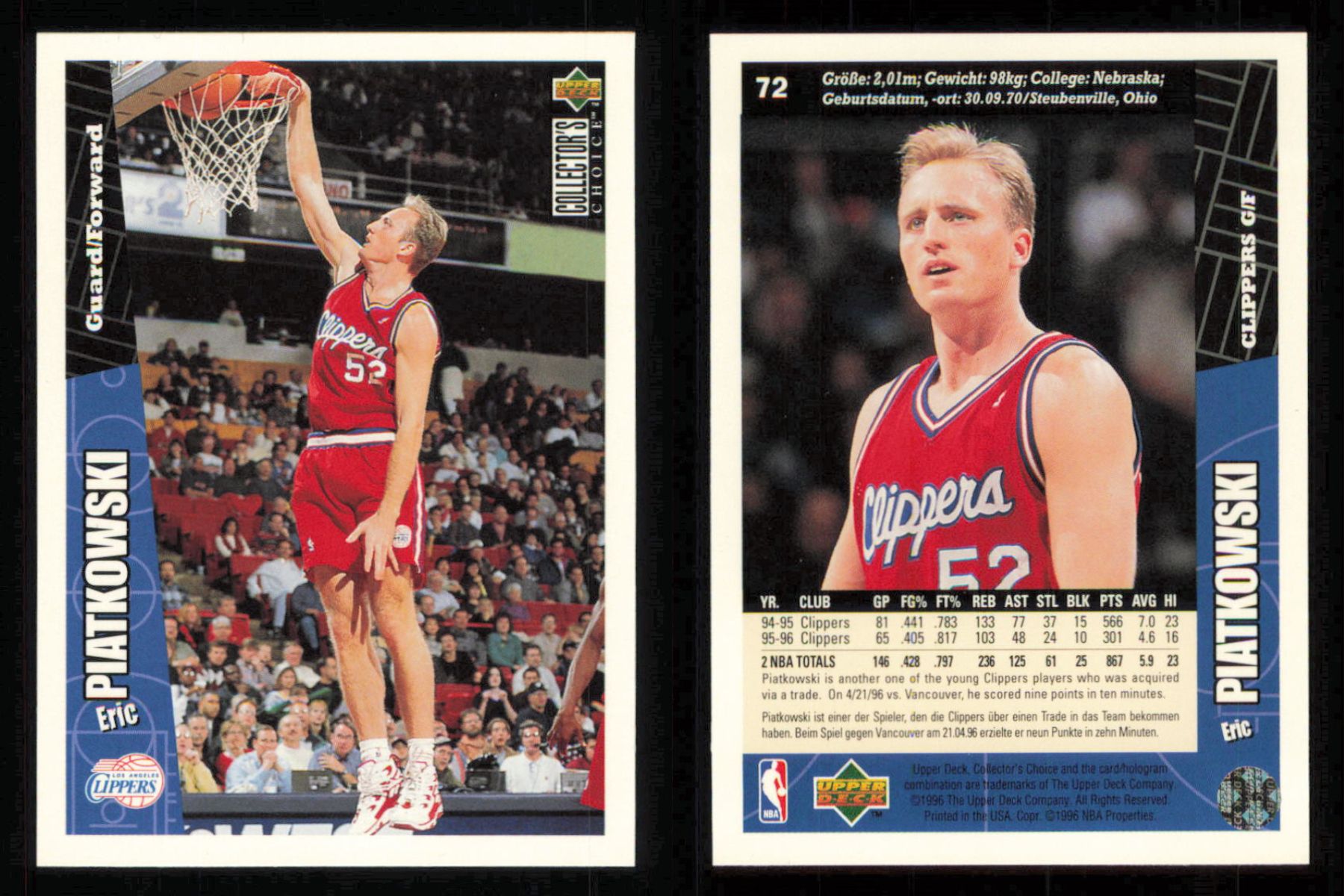 1996 ~ Collector's Choice International German Basketball ~ YOU PICK CARD - Picture 38 of 156
