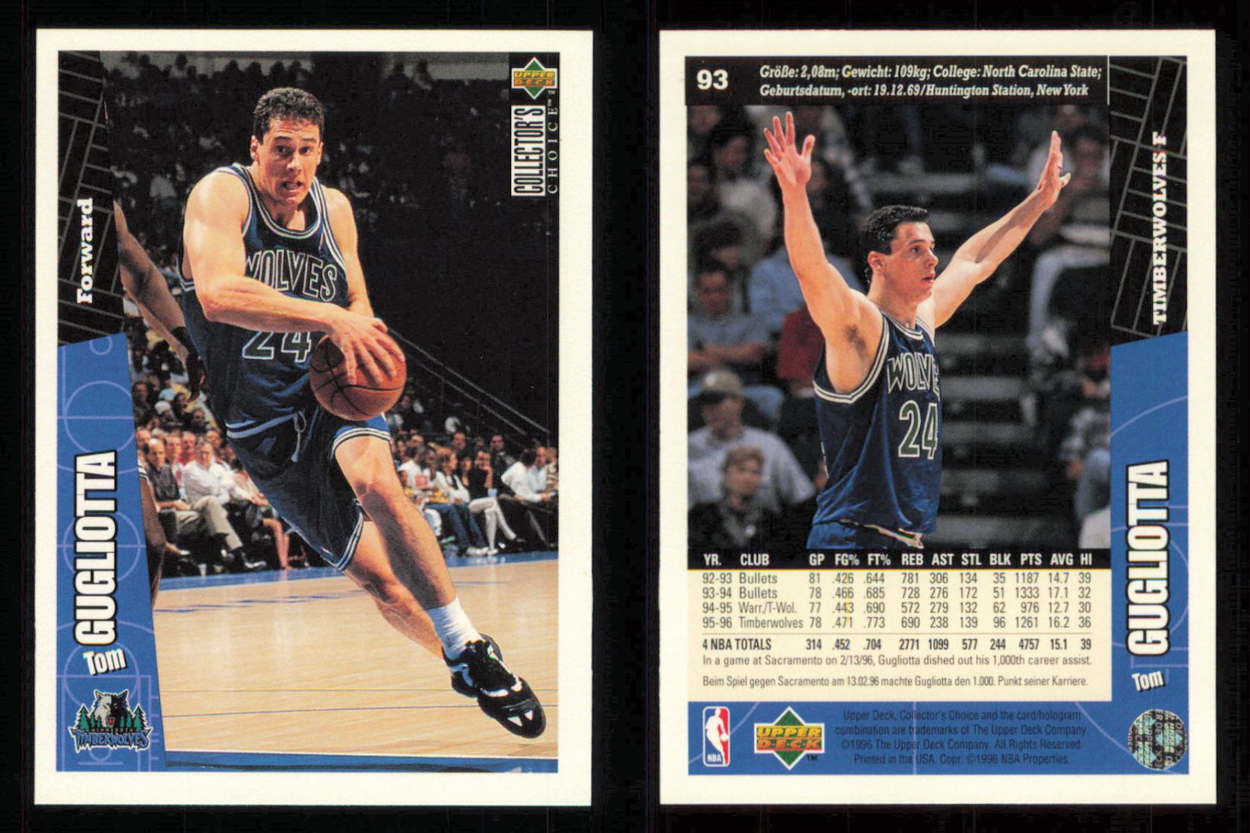 1996 ~ Collector's Choice International German Basketball ~ YOU PICK CARD - Picture 59 of 156